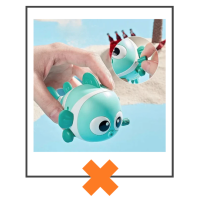 (Bad)speelgoed clowns vis blauw